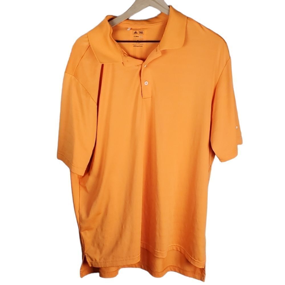 Adidas Orange Golf Polo Shirt